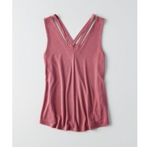 Strappy v neck tank top